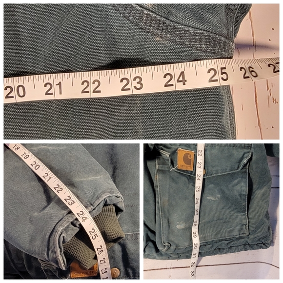 Carhartt C08HTG Vintage Union USA Santa Fe Ranch Corduroy Collar Green Coat L - Picture 16 of 16
